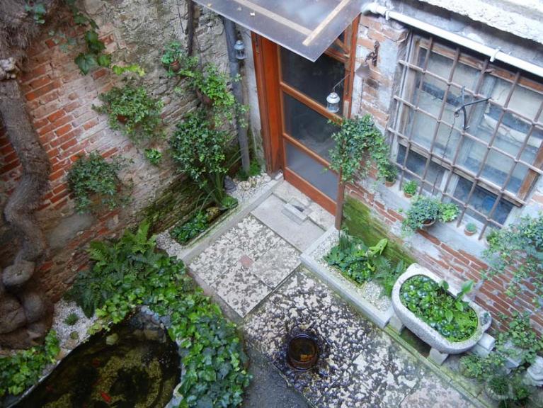 Il bonsai pond con i miei amati pesciotti, 2 vasche interrate per le rane ( che per vanno dappertutto) ed una rialzata per gambusie ed avannotti di carassi.