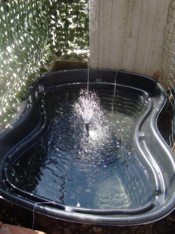 Accensione del filtro e prova di gioco d'acqua
