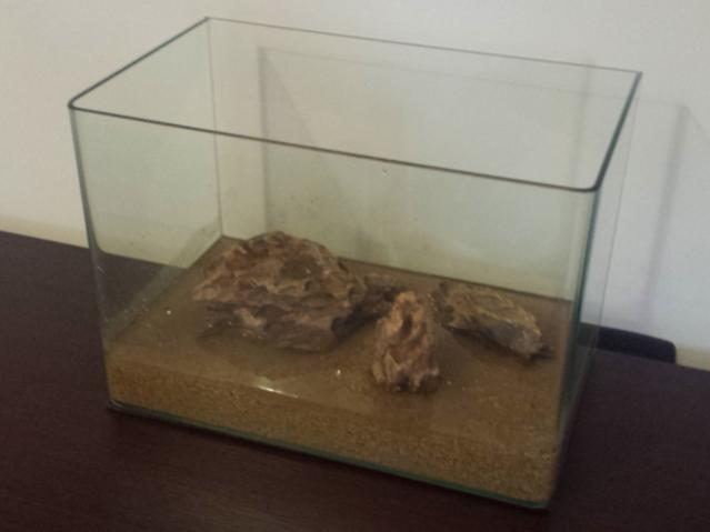 Inizio con sabbia e rocce