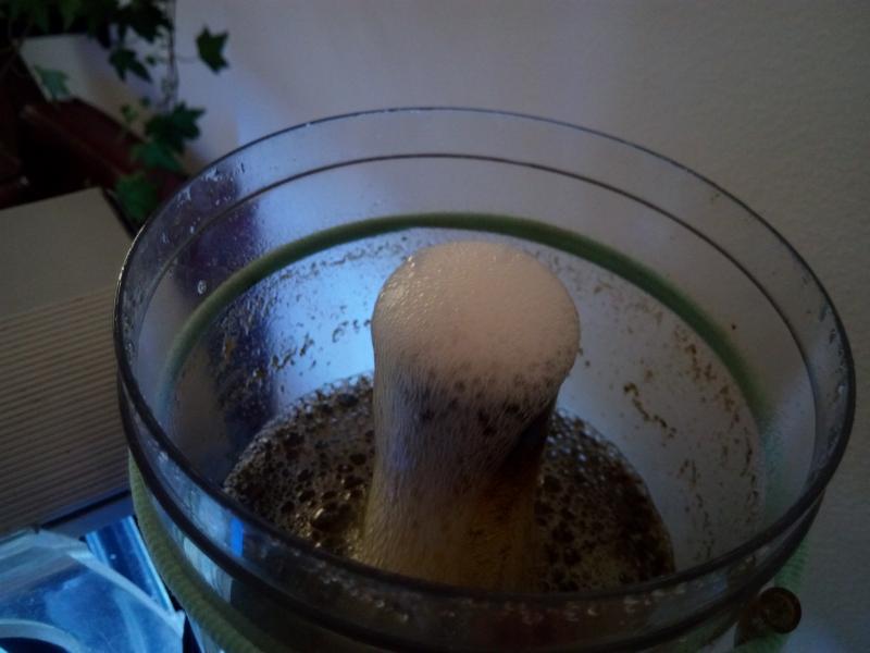 Schiuma prodotta dallo skimmer